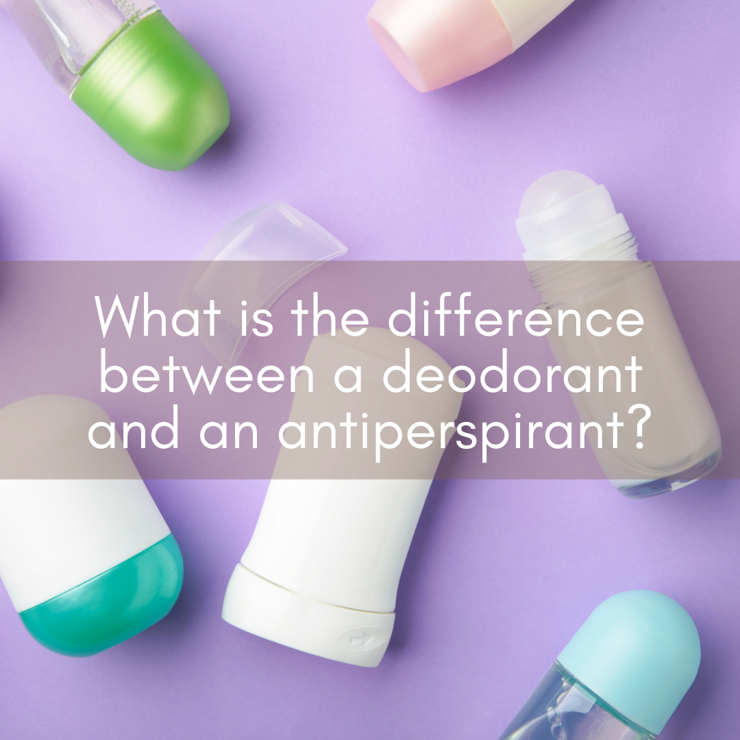 What is the difference between a deodorant and an antiperspirant