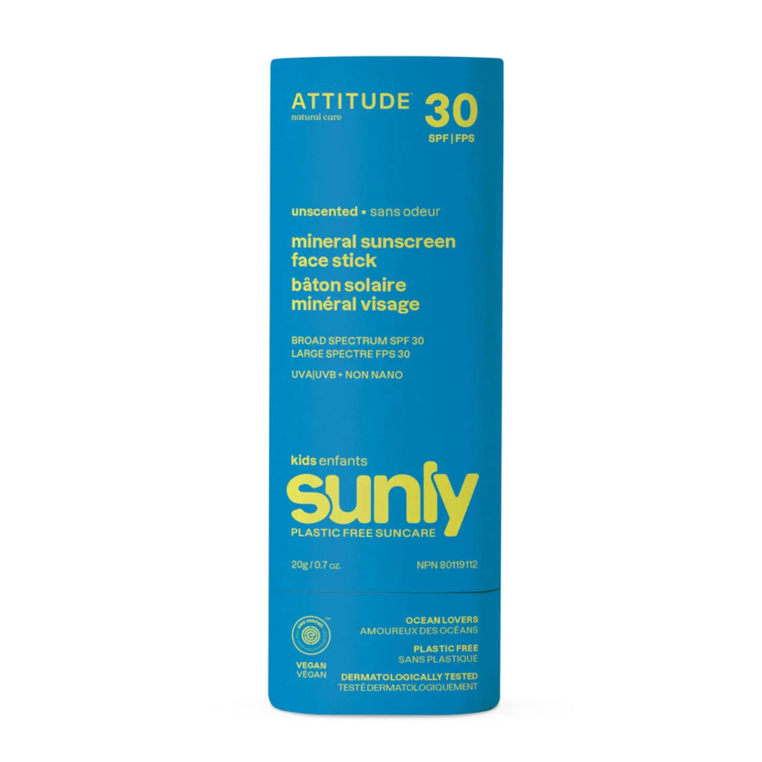 Attitude SPF30 Kids Sunscreen Stick - Unscented, 60g