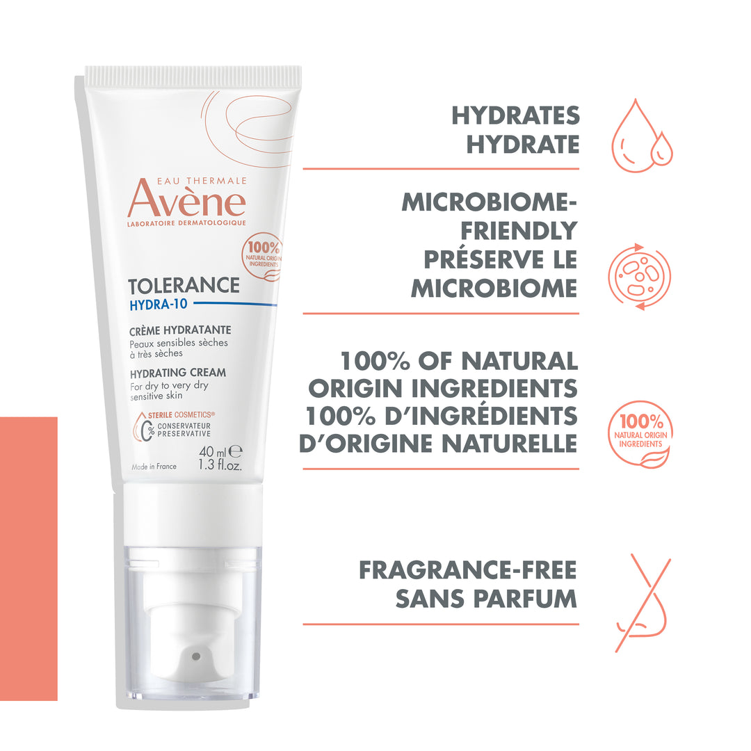 Avene Tolerance Hydra-10 Hydrating cream, 40ml