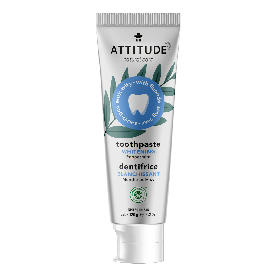 Attitude Toothpaste Fluoride - Whitening, 120g