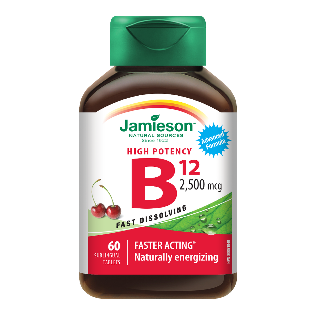 Jamieson Vitamin B12 2500mcg Sublingual 60's