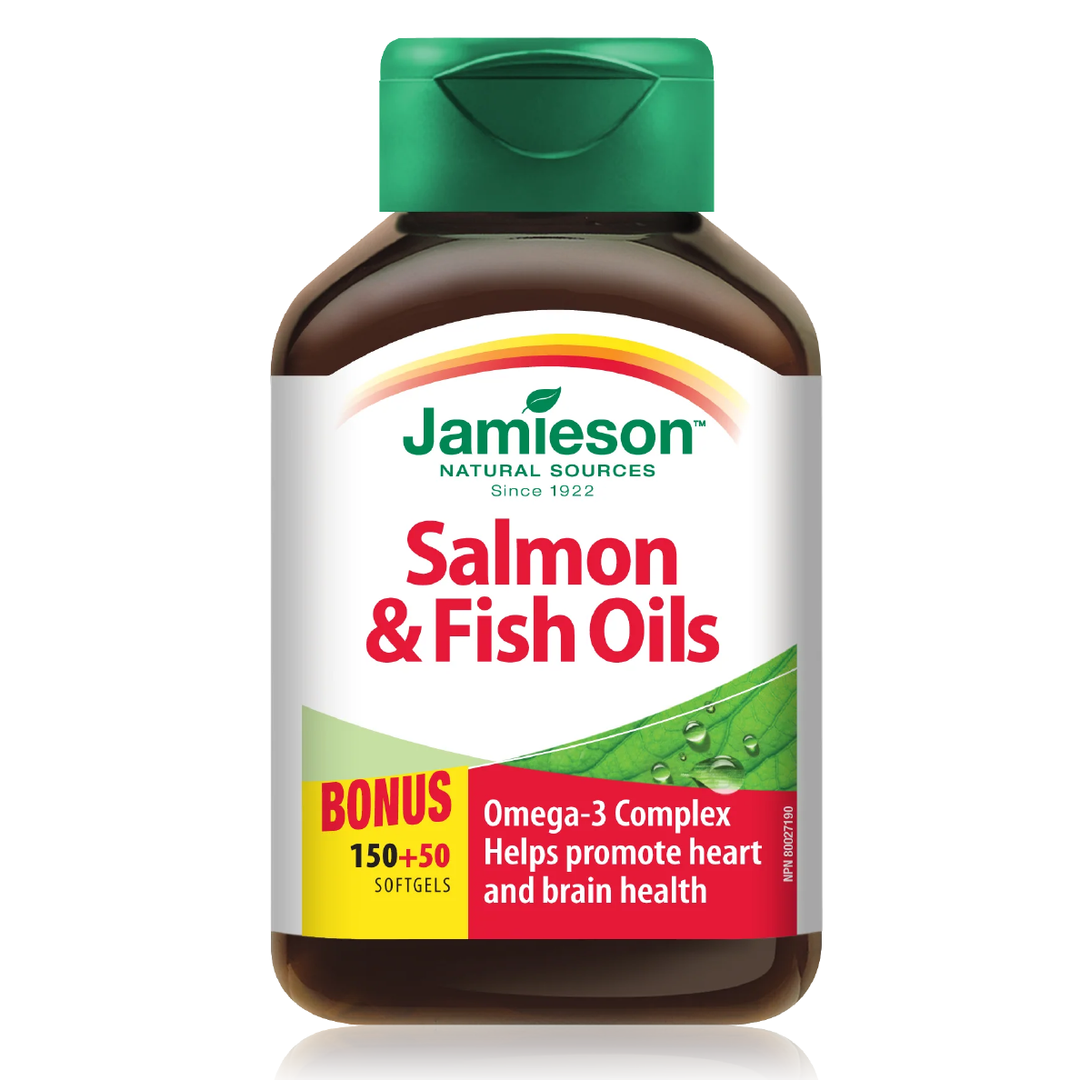 Jamieson Salmon & Fish Omega-3 1000mg 150's+50's Free