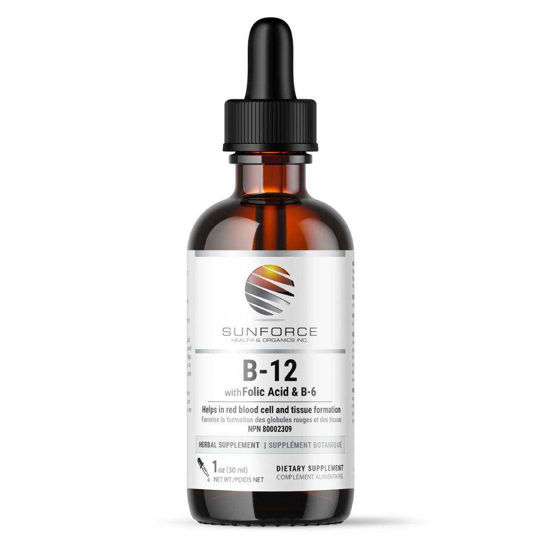 SunForce B-12 with Folic Acid & B6, 30ml