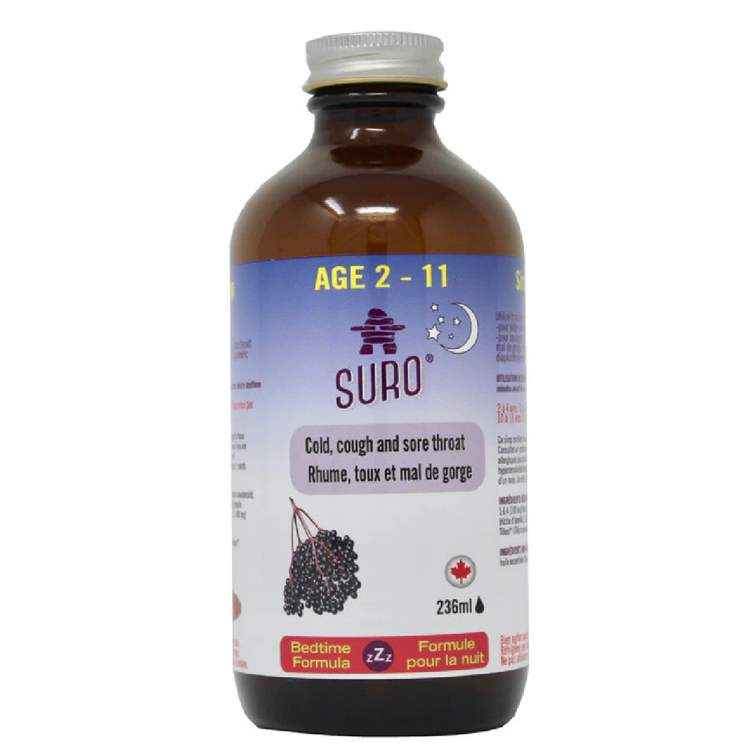 SURO Elderberry Syrup Nighttime for Kids