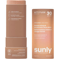 Attitude SPF30 Tinted Sunscreen Face Stick, Unscented, 20g