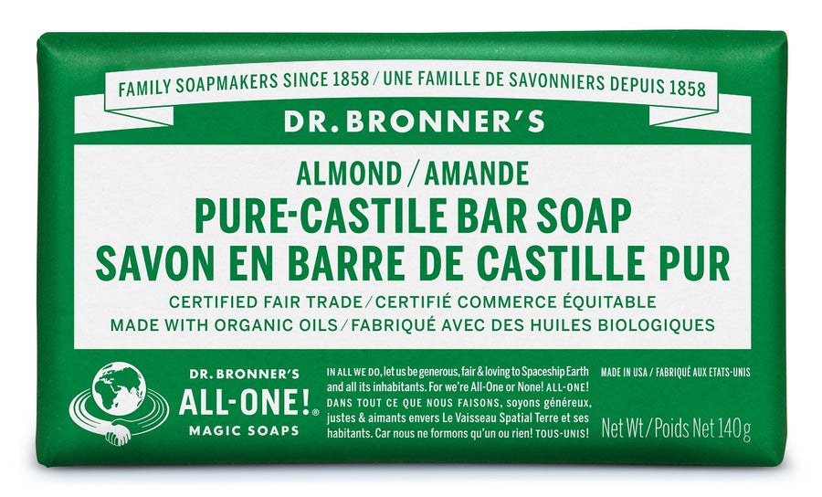 Dr. Bronner's  Almond  Pure Castile Bar Soap