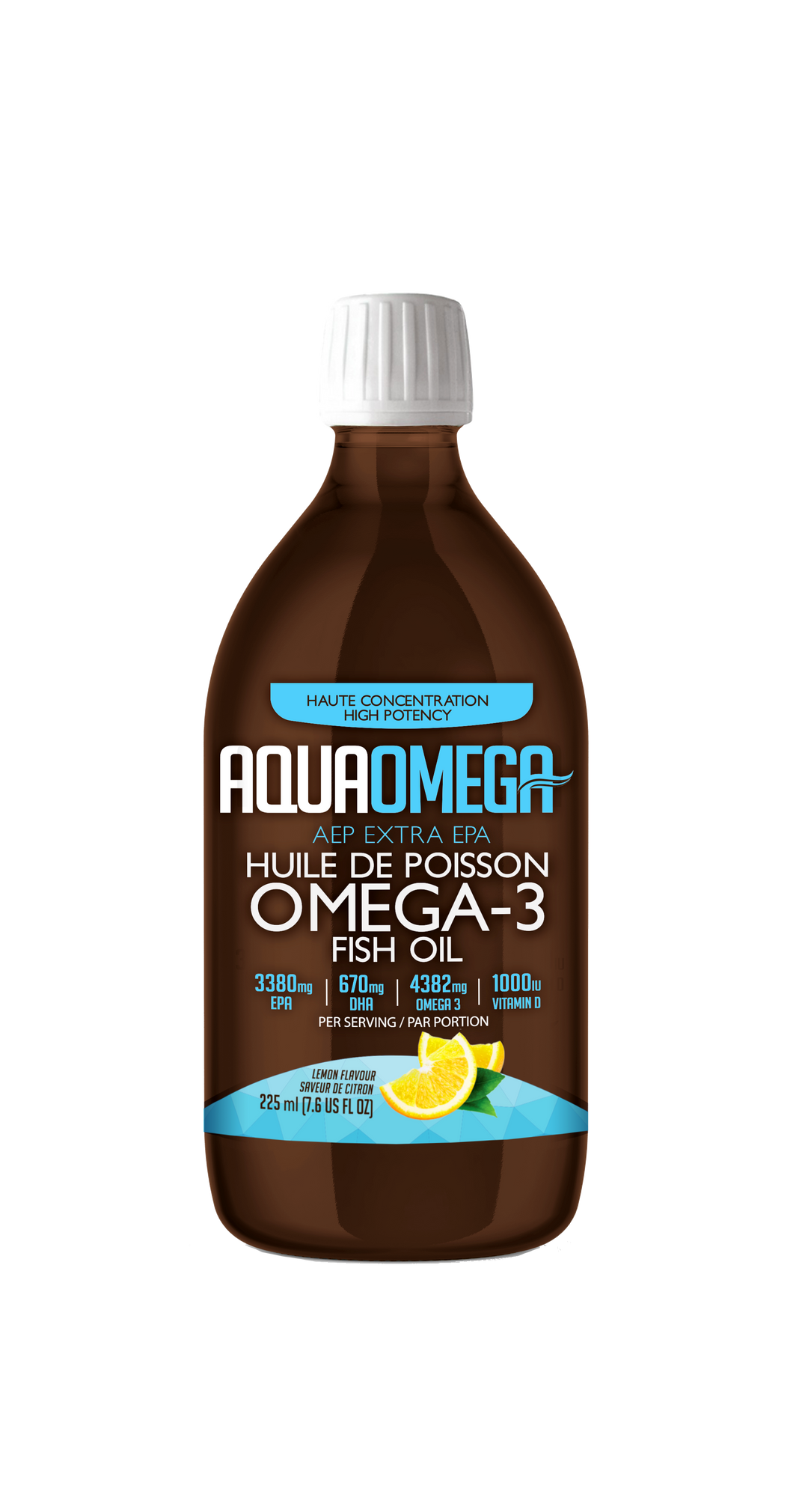 AquaOmega High EPA Lemon 225ml