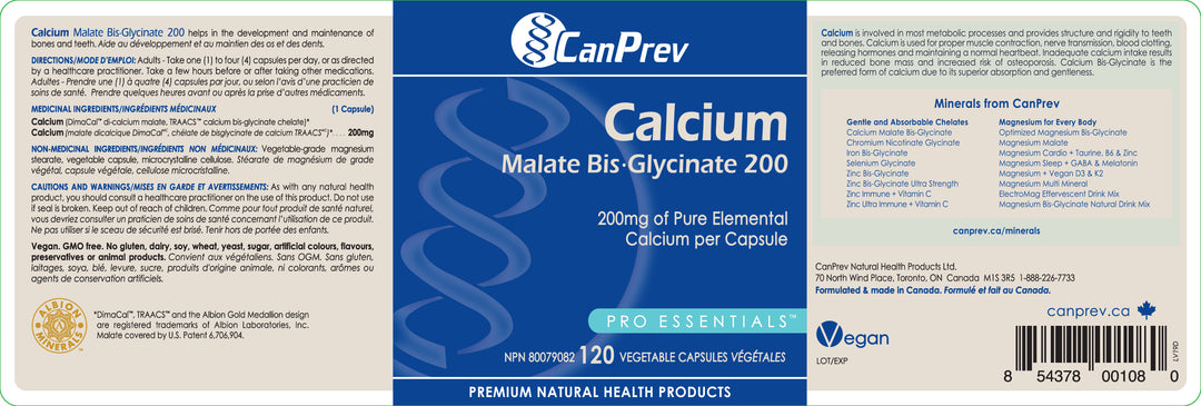 CanPrev Calcium Malate Bis-Glycinate