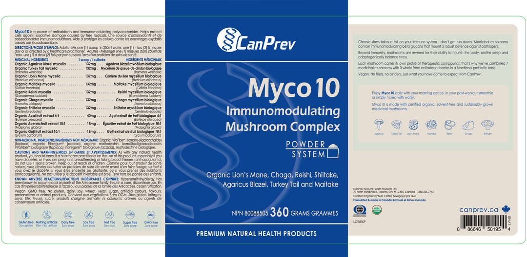 CanPrev MyCo 10 Mushroom Powder