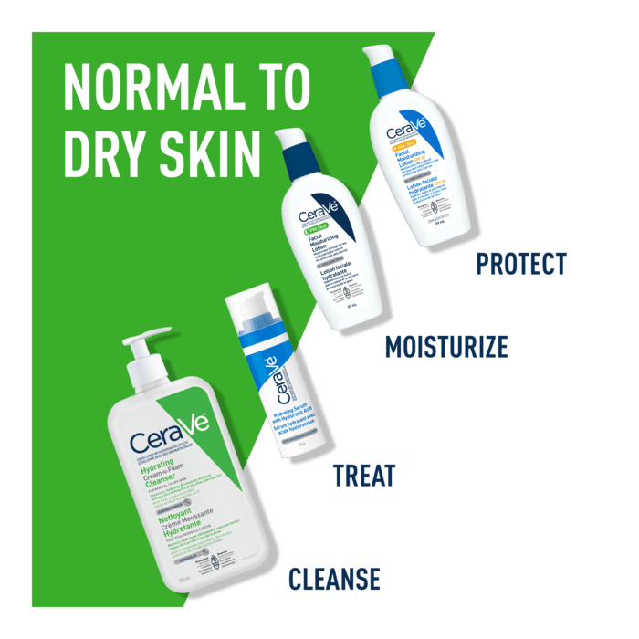 CeraVe Hydrating Cream-to-Foam Cleanser, 355ml