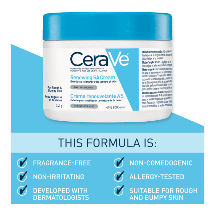 CeraVe SA Cream for Rough & Bumpy Skin, 340g