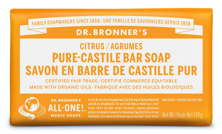 Dr. Bronner's  Citrus Pure Castile Bar Soap