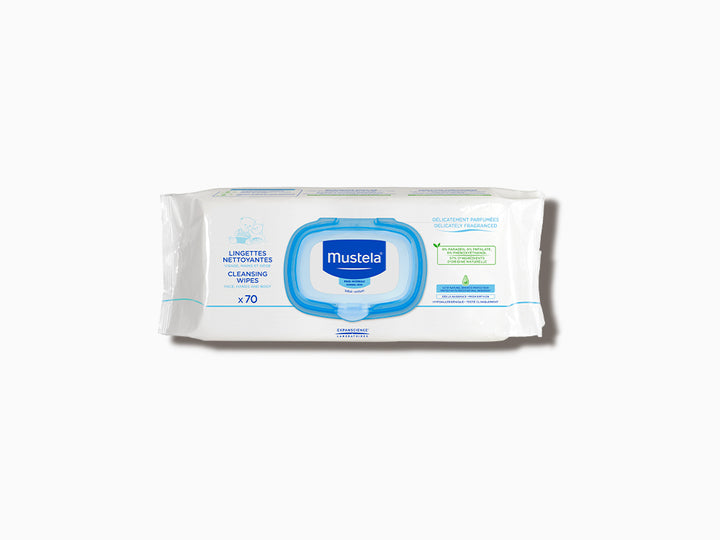 Organic Cotton Wipes with Water x 60
