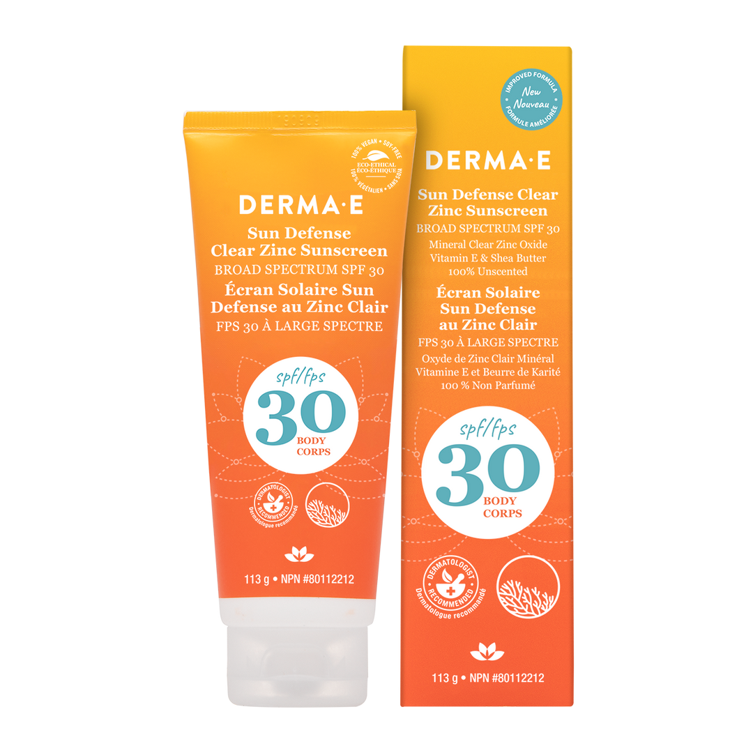Derma E SPF30 Clear Zinc Body Sunscreen