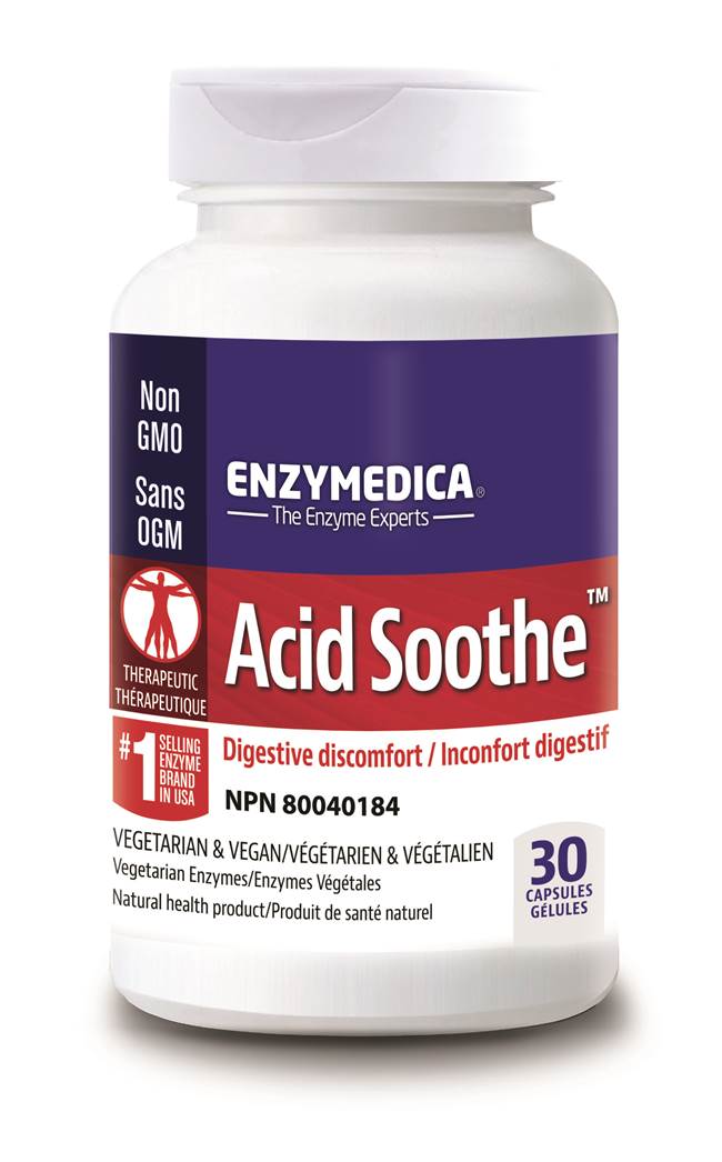 Enzymedica Acid Soothe, 30 caps
