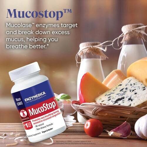 Enzymedica MucoStop, 48 caps