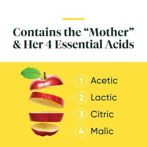 Enzymedica Raw Apple Cider Vinegar w the Mother, 60 caps