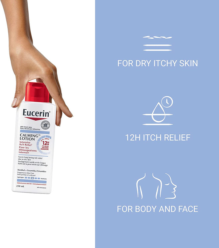 Eucerin Calming Lotion for Intensive Itch Relief, 250ml