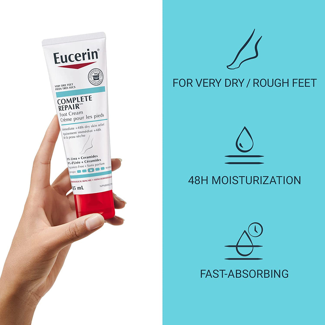 Eucerin Complete Repair Moisturizing Foot Cream, 85ml