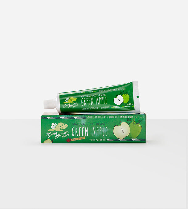 Green Beaver Green Apple Toothpaste- Fluoride Free