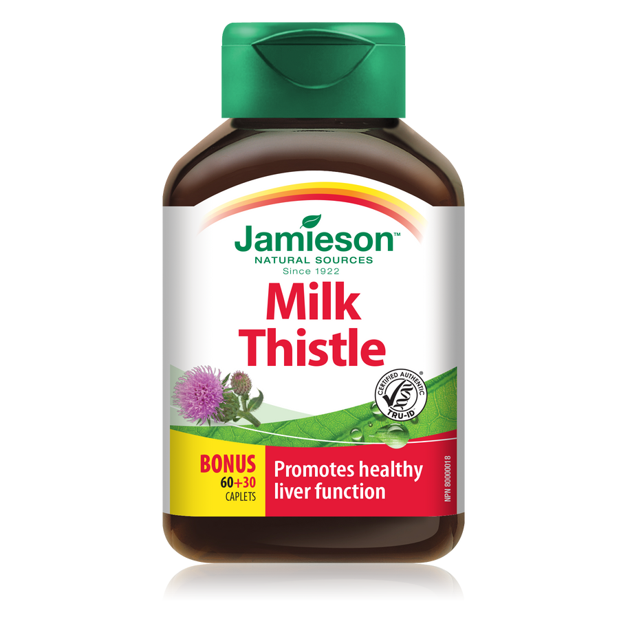 Jamieson Milk Thistle 4500mg 60's+30's Free