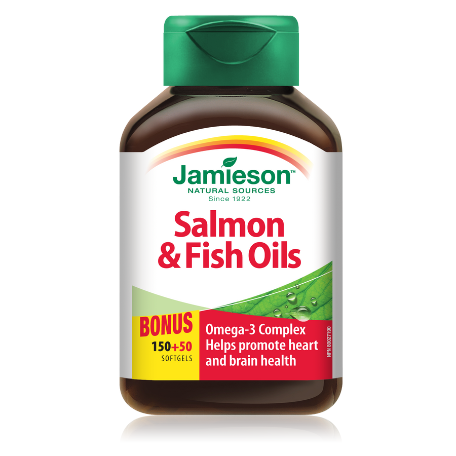 Jamieson Salmon & Fish Omega-3 1000mg 150's+50's Free