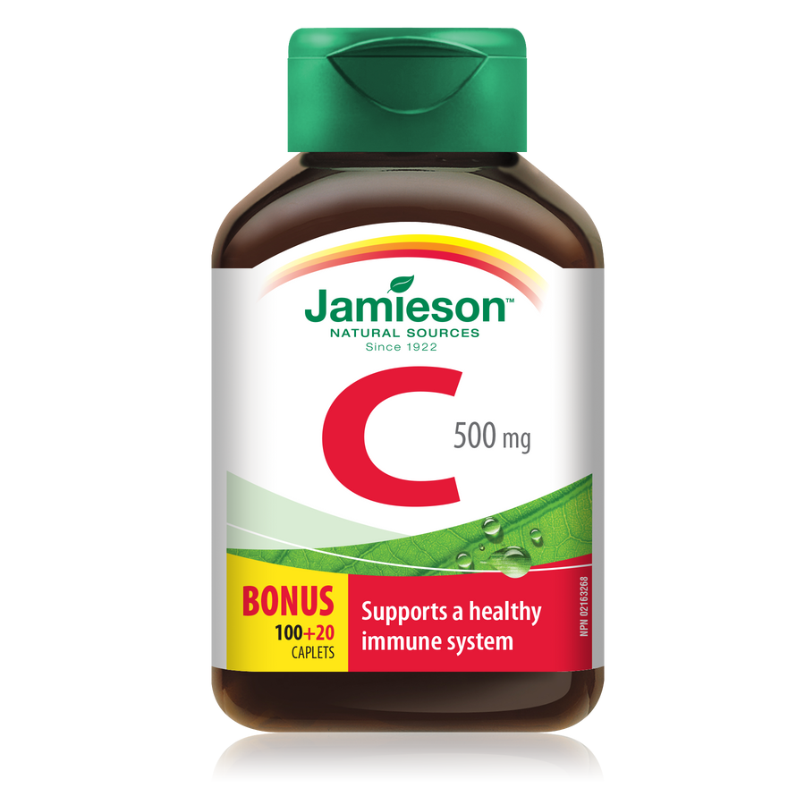 Jamieson Vitamin C 500mg 100's+20's Free