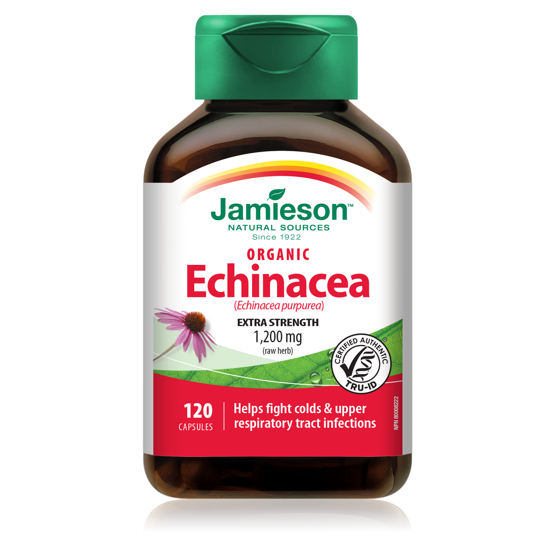 Jamieson Organic Echinacea (Echinacea purpurea) 1,200mg 120's