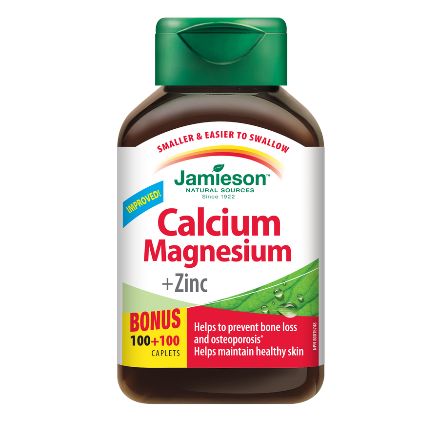 Jamieson Calcium Magnesium + Zinc 100's+100's Free
