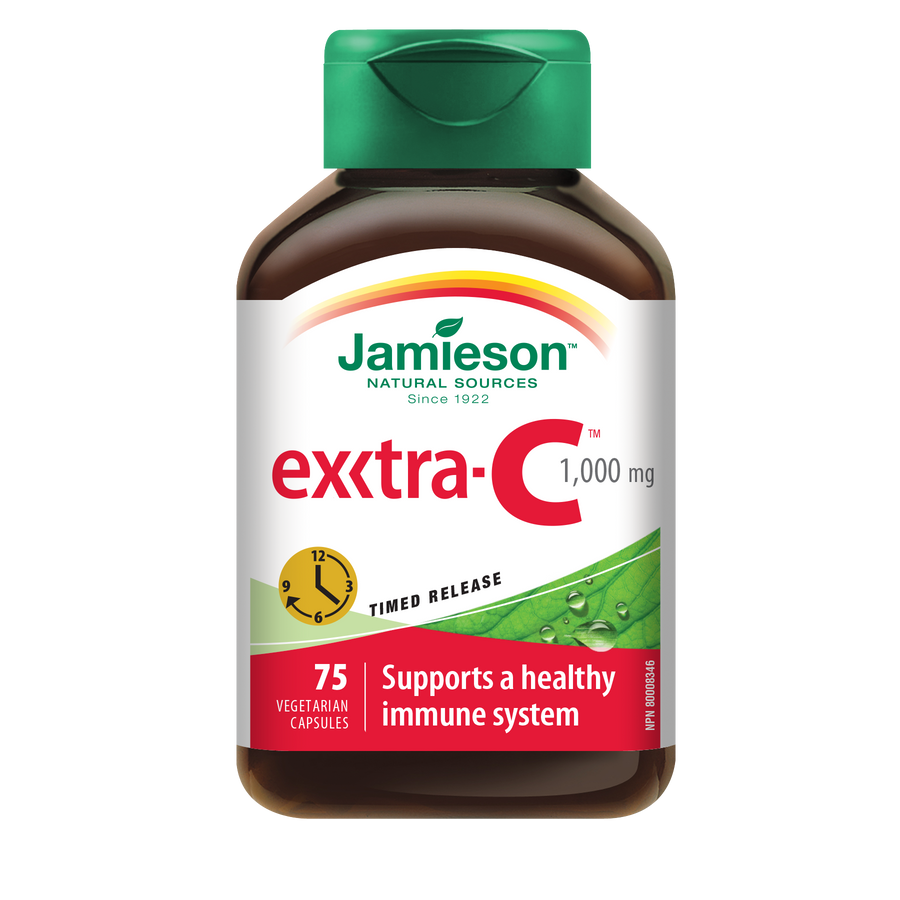 Jamieson Extra-C 1,000 mg Timed Release 75 Capsules