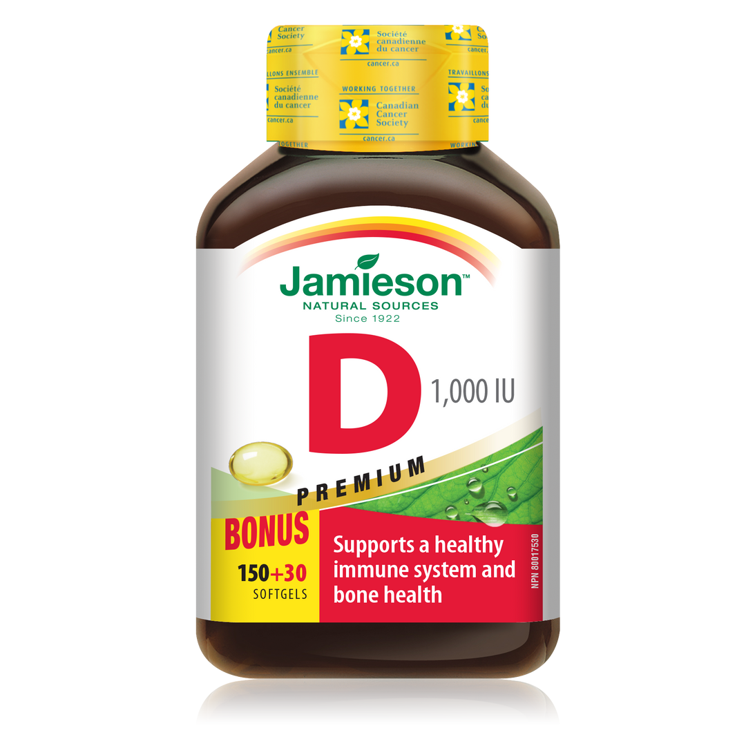 Jamieson Vitamin D 1000IU 150's + 30's Free