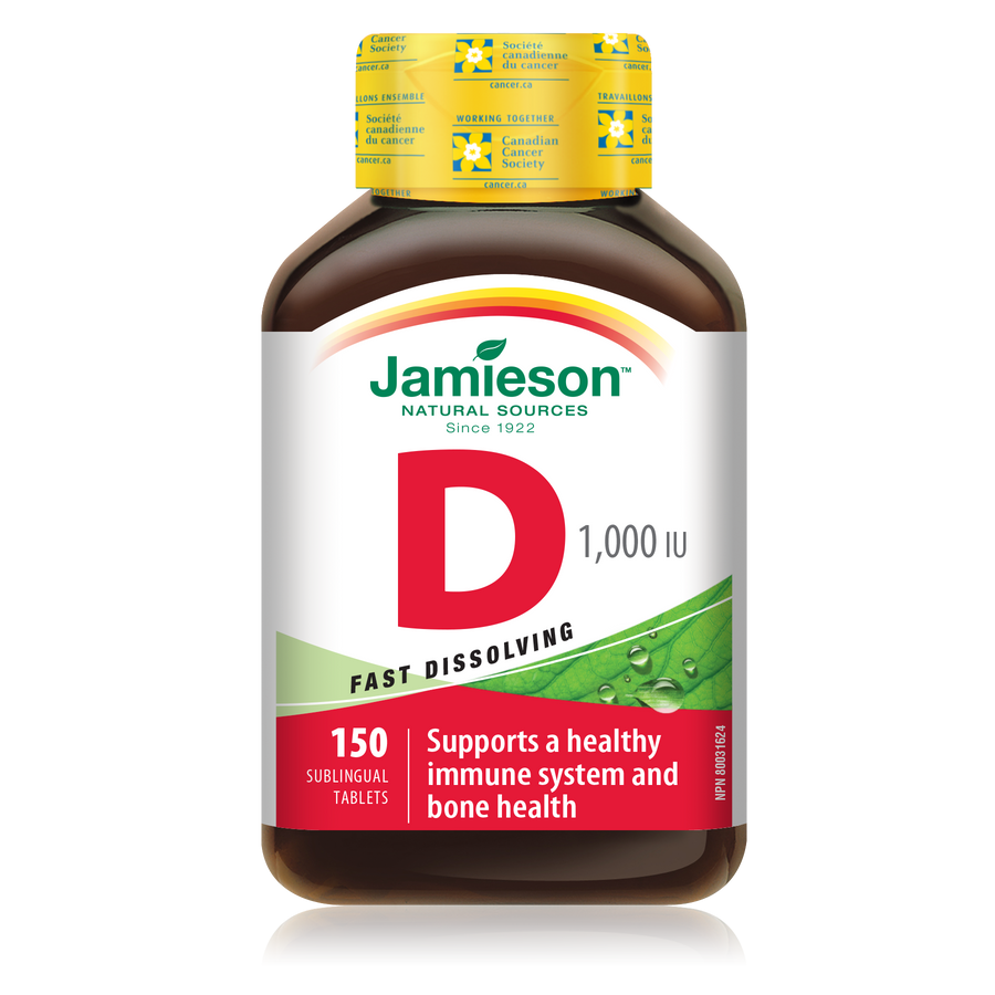 Jamieson Vitamin D 1000IU Sublingual 150's