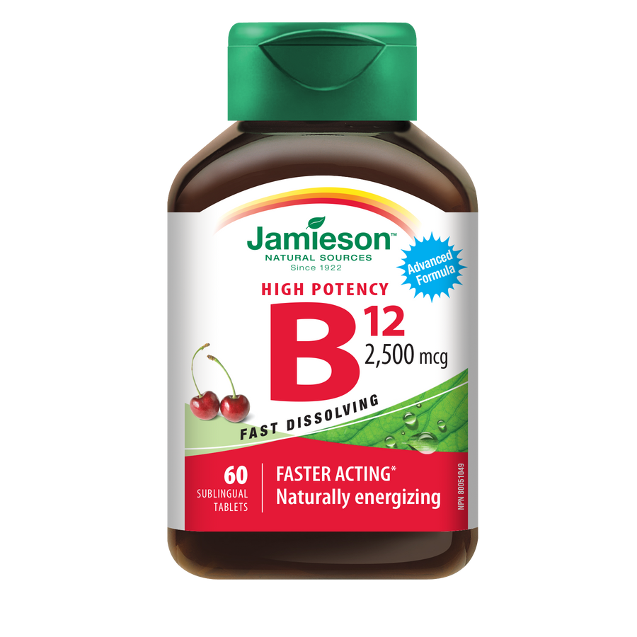 Jamieson Vitamin B12 2500mcg Sublingual 60's