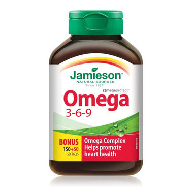 Jamieson Omega 3-6-9 1200mg 150's + 50 Free