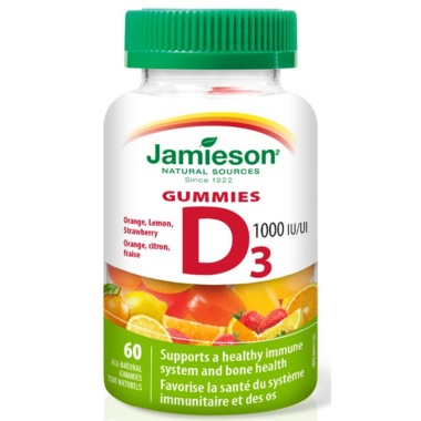 Jamieson Vitamin D 100IU Gummies 60's