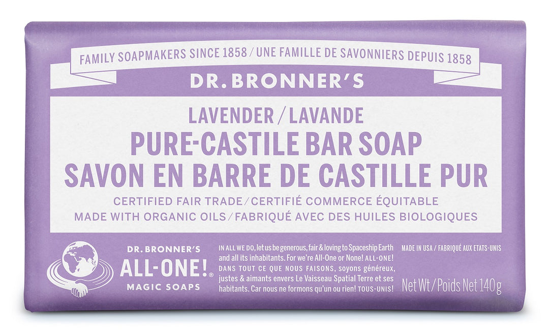Dr. Bronner's  Lavender Pure Castile Bar Soap