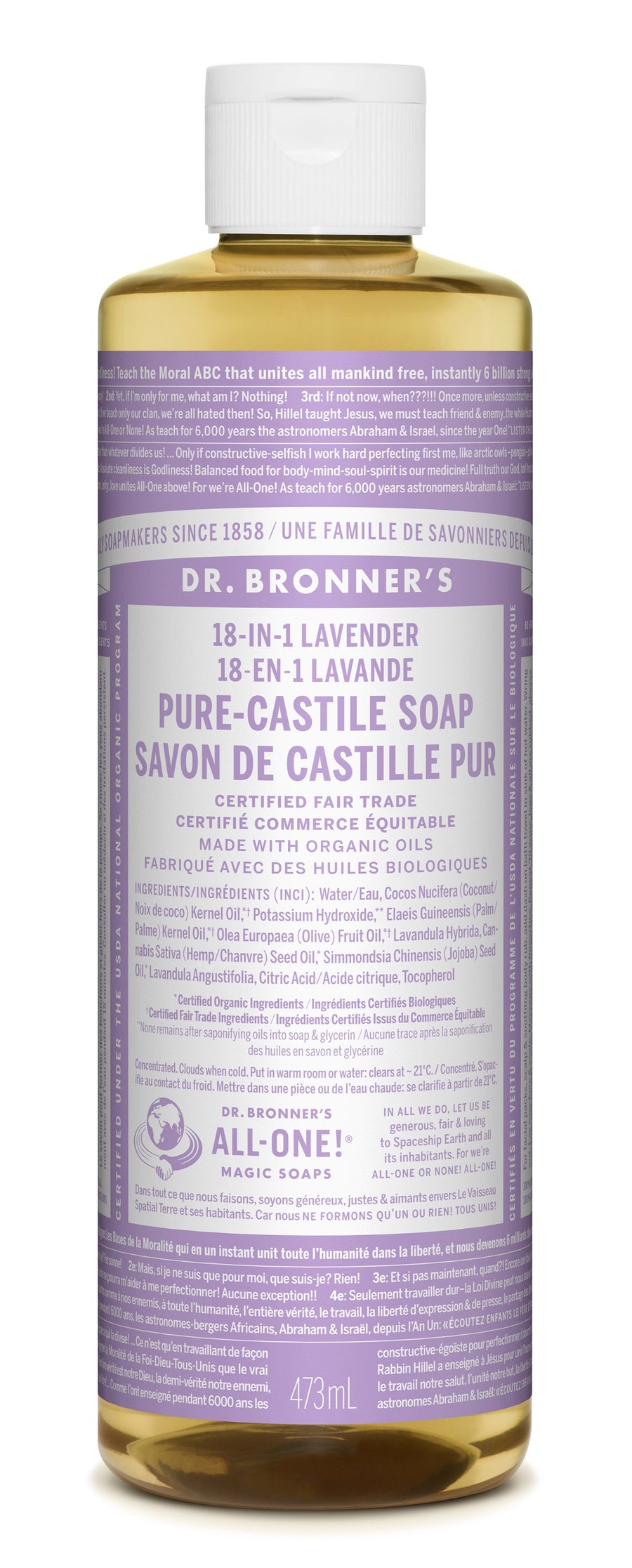 Dr. Bronner's  Lavender Pure Castile Soap