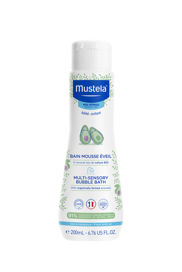 Mustela Multi-Sensory Bubble Bath with Organic Avocado (200ml)