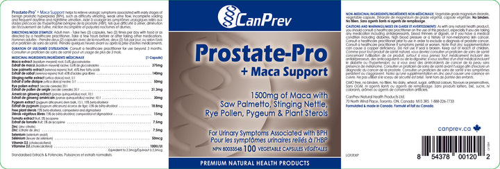 CanPrev Prostate-Pro™ + Maca Support