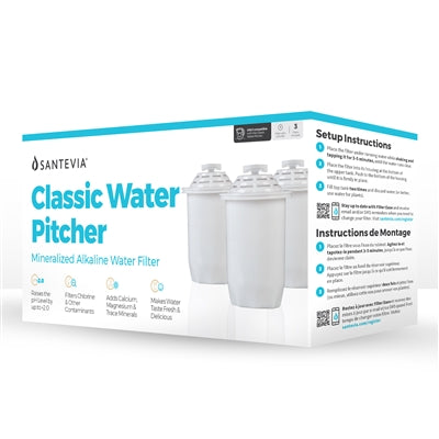 Santevia Alkaline Pitcher Filter, 3 pack